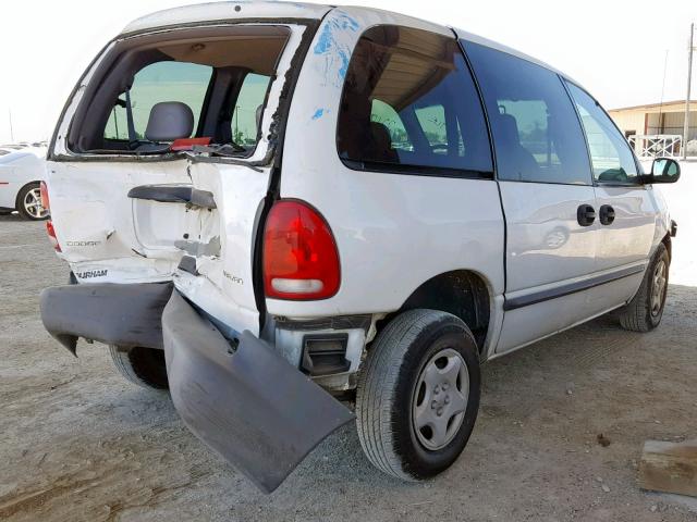 2B4FP25B8YR719927 - 2000 DODGE CARAVAN WHITE photo 4