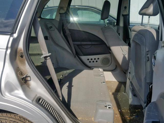 3A8FY58B08T203466 - 2008 CHRYSLER PT CRUISER SILVER photo 6