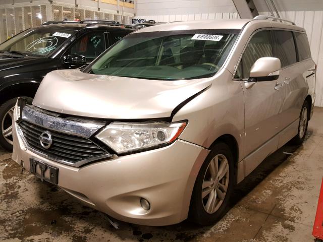 JN8AE2KPXC9033619 - 2012 NISSAN QUEST S GRAY photo 2