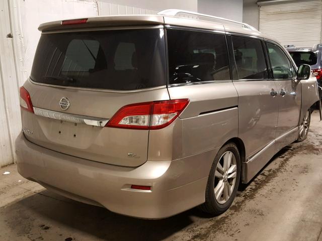 JN8AE2KPXC9033619 - 2012 NISSAN QUEST S GRAY photo 4