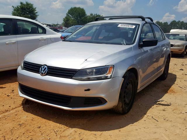 3VW2K7AJ9BM118144 - 2011 VOLKSWAGEN JETTA BASE SILVER photo 2