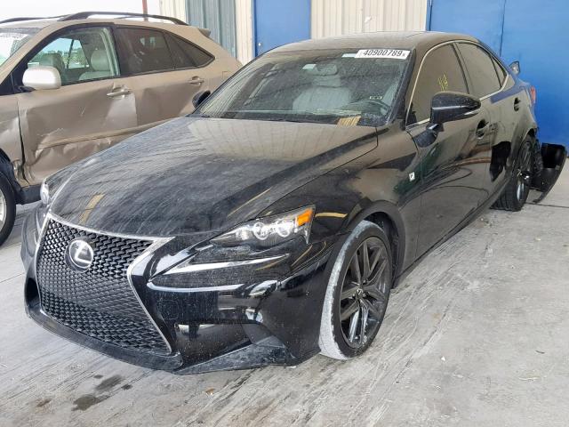 JTHBF1D20F5062775 - 2015 LEXUS IS 250 BLACK photo 2