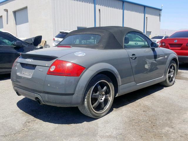 TRUUT28N121035332 - 2002 AUDI TT QUATTRO GRAY photo 4