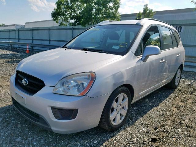 KNAFG526377038552 - 2007 KIA RONDO LX SILVER photo 2