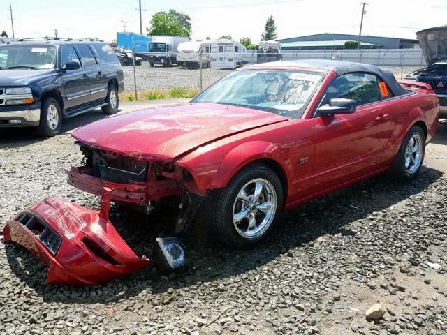 1ZVFT85H365209689 - 2006 FORD MUSTANG GT RED photo 2