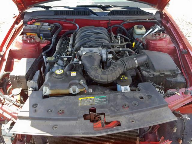 1ZVFT85H365209689 - 2006 FORD MUSTANG GT RED photo 7