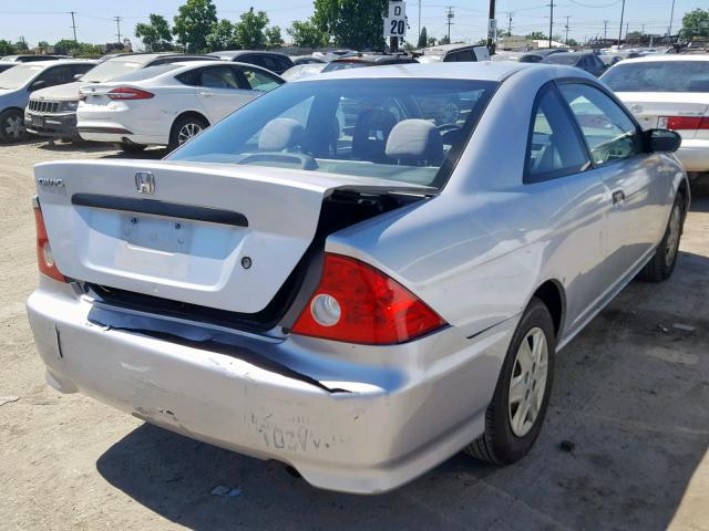 1HGEM22134L005064 - 2004 HONDA CIVIC DX V SILVER photo 4