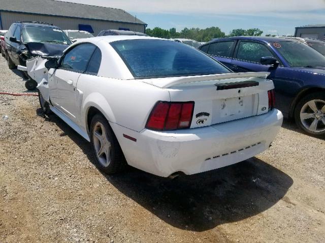 1FAFP42X7YF309390 - 2000 FORD MUSTANG GT WHITE photo 3