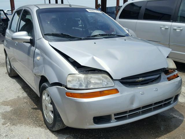 KL1TD62615B342131 - 2005 CHEVROLET AVEO BASE Gümüş foto 1