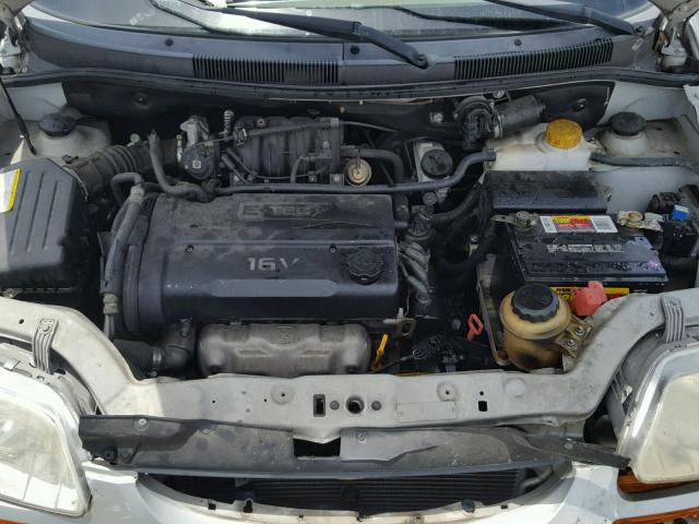 KL1TD62615B342131 - 2005 CHEVROLET AVEO BASE Gümüş foto 7