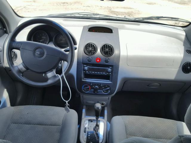 KL1TD62615B342131 - 2005 CHEVROLET AVEO BASE Gümüş foto 9