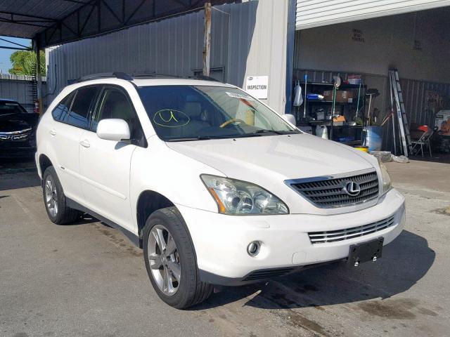 JTJHW31UX72037086 - 2007 LEXUS RX 400H WHITE photo 1