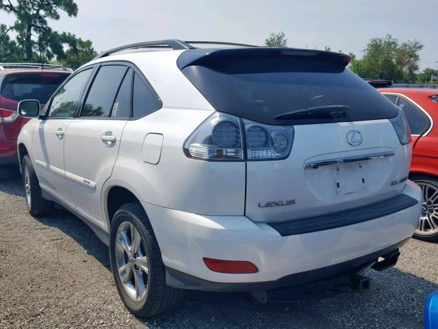 JTJHW31UX72037086 - 2007 LEXUS RX 400H WHITE photo 3