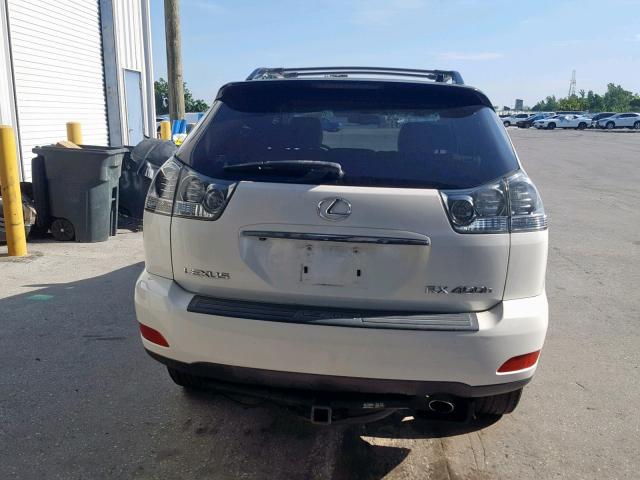 JTJHW31UX72037086 - 2007 LEXUS RX 400H WHITE photo 9