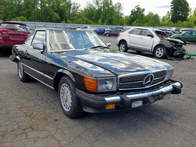 WDBBA48DXHA069075 - 1987 MERCEDES-BENZ 560 SL BLACK photo 1