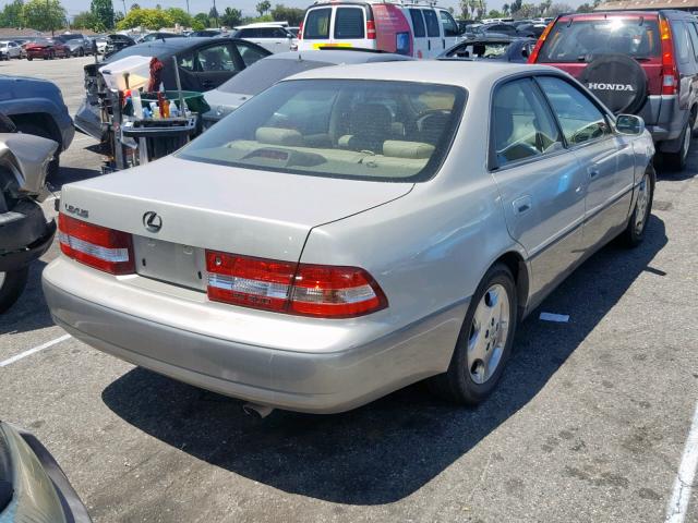 JT8BF28G910320552 - 2001 LEXUS ES 300 TAN photo 4