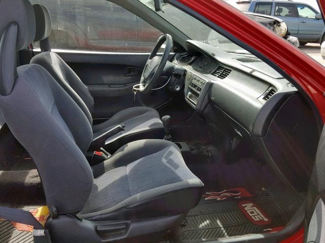 2HGEJ2126SH555386 - 1995 HONDA CIVIC DX RED photo 5