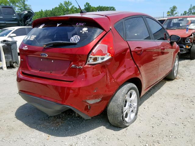 3FADP4EJ9GM136811 - 2016 FORD FIESTA SE RED photo 4