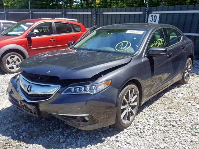 19UUB2F78FA026359 - 2015 ACURA TLX ADVANC GRAY photo 2