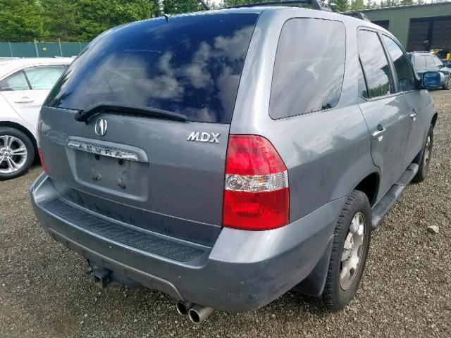 2HNYD18271H503843 - 2001 ACURA MDX GRAY photo 4