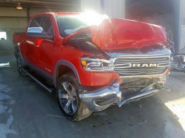 1C6SRFJT3KN602107 - 2019 RAM 1500 LARAM RED photo 1