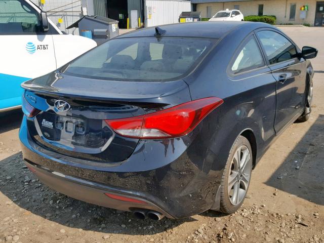 KMHDH6AH1EU028483 - 2014 HYUNDAI ELANTRA CO BLACK photo 4