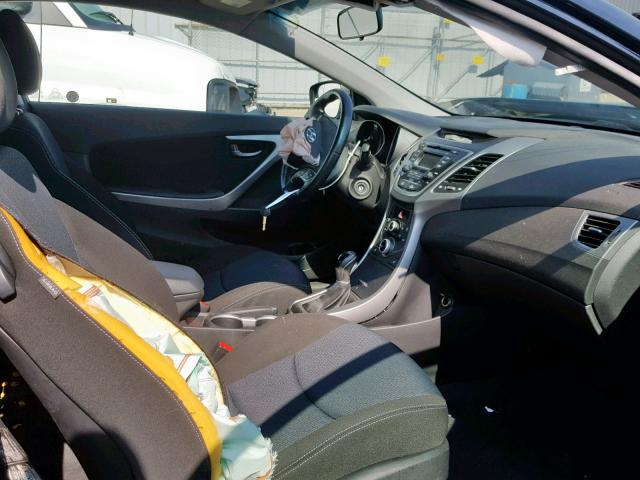 KMHDH6AH1EU028483 - 2014 HYUNDAI ELANTRA CO BLACK photo 5