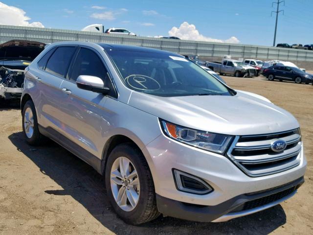 2FMPK3J95HBB37285 - 2017 FORD EDGE SEL SILVER photo 1