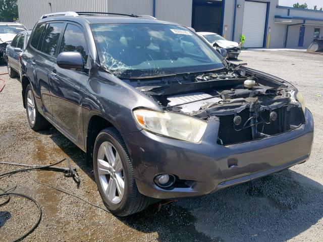 JTEDS42A892085112 - 2009 TOYOTA HIGHLANDER GRAY photo 1