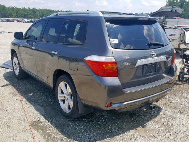 JTEDS42A892085112 - 2009 TOYOTA HIGHLANDER GRAY photo 3