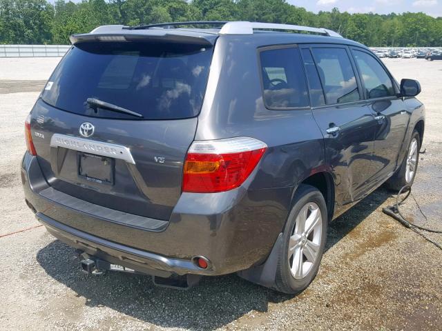 JTEDS42A892085112 - 2009 TOYOTA HIGHLANDER GRAY photo 4