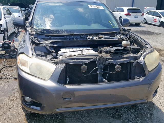 JTEDS42A892085112 - 2009 TOYOTA HIGHLANDER GRAY photo 9