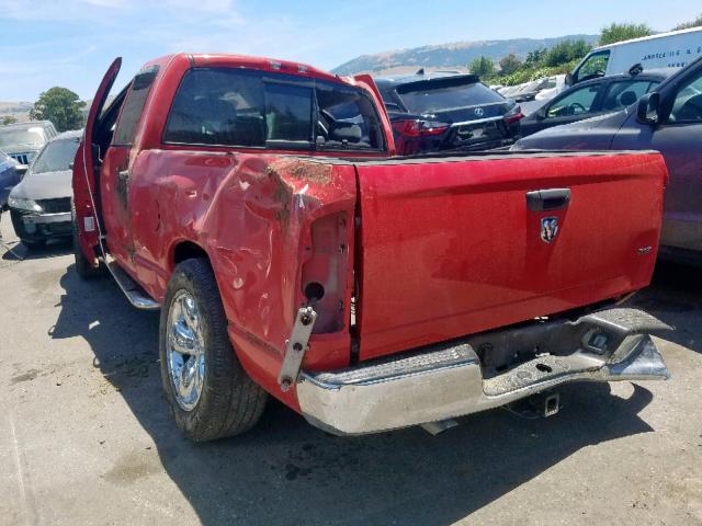 1D7HA18D45S333218 - 2005 DODGE RAM 1500 S RED photo 3