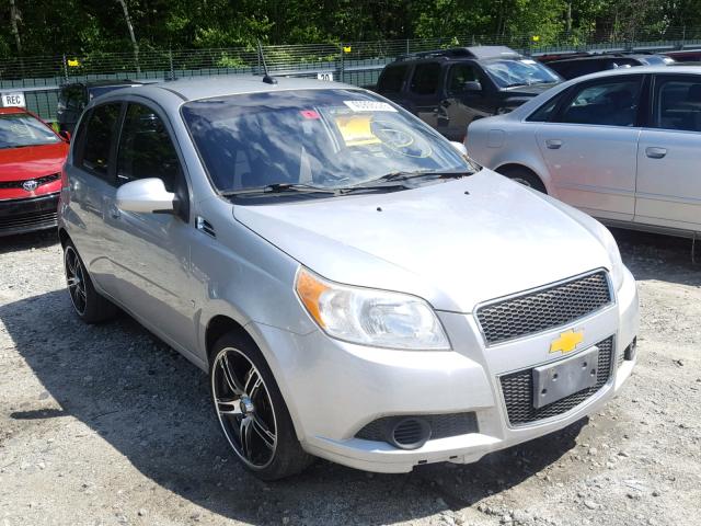 KL1TD66E99B616716 - 2009 CHEVROLET AVEO LS SILVER photo 1