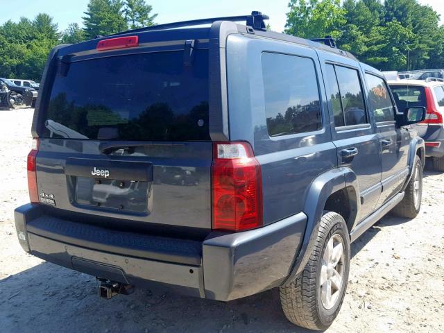 1J8HG48K37C669568 - 2007 JEEP COMMANDER BLUE photo 4