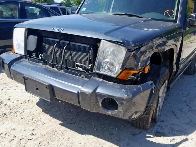 1J8HG48K37C669568 - 2007 JEEP COMMANDER BLUE photo 9
