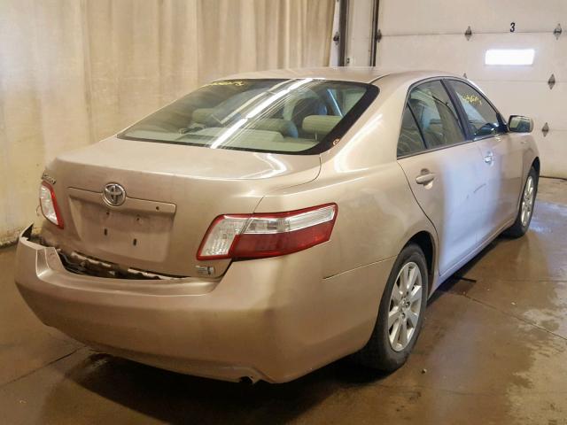 4T1BB46K07U006639 - 2007 TOYOTA CAMRY NEW GOLD photo 4