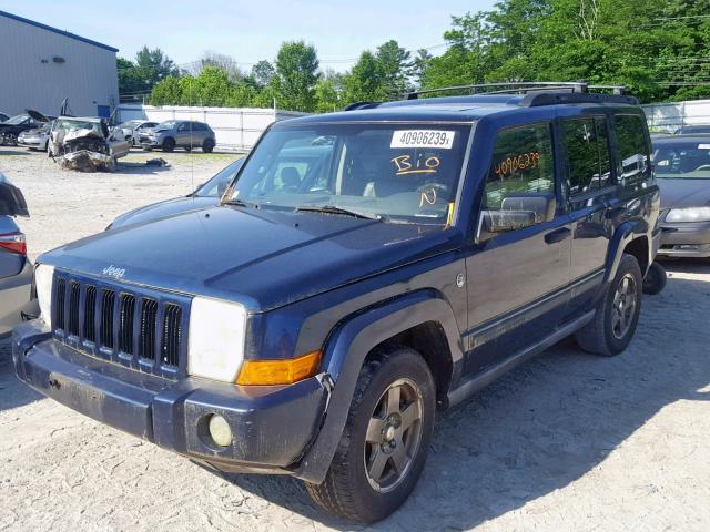 1J8HG48N16C124333 - 2006 JEEP COMMANDER BLUE photo 2