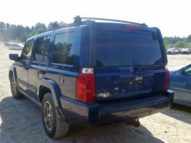 1J8HG48N16C124333 - 2006 JEEP COMMANDER BLUE photo 3