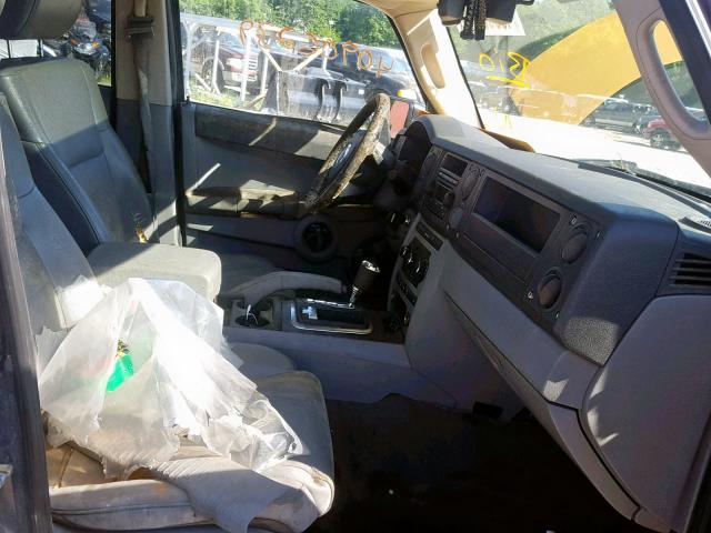 1J8HG48N16C124333 - 2006 JEEP COMMANDER BLUE photo 5