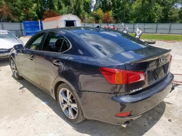 JTHBK262092083551 - 2009 LEXUS IS 250 GRAY photo 3