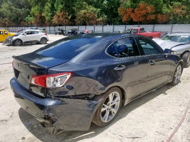 JTHBK262092083551 - 2009 LEXUS IS 250 GRAY photo 4