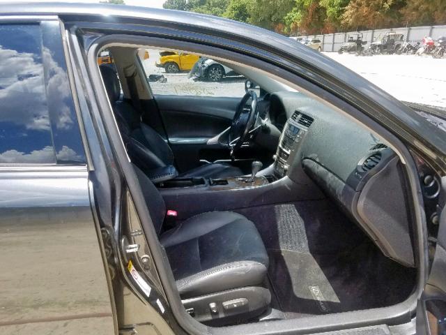 JTHBK262092083551 - 2009 LEXUS IS 250 GRAY photo 5