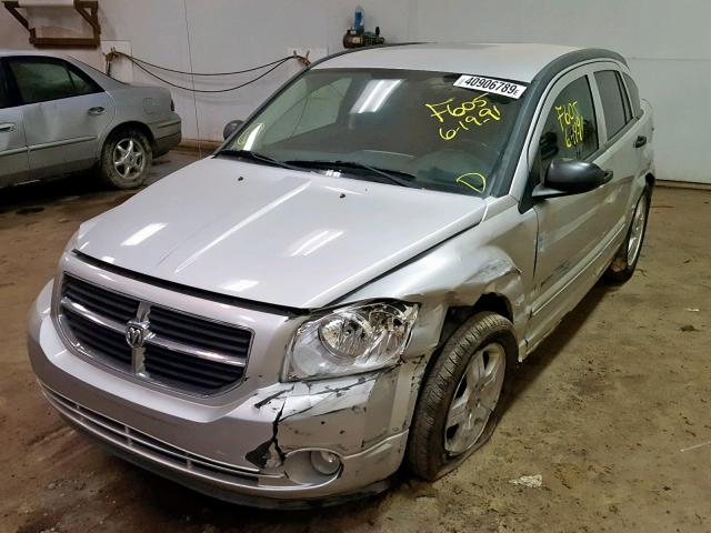 1B3HB48B18D587681 - 2008 DODGE CALIBER SX SILVER photo 2