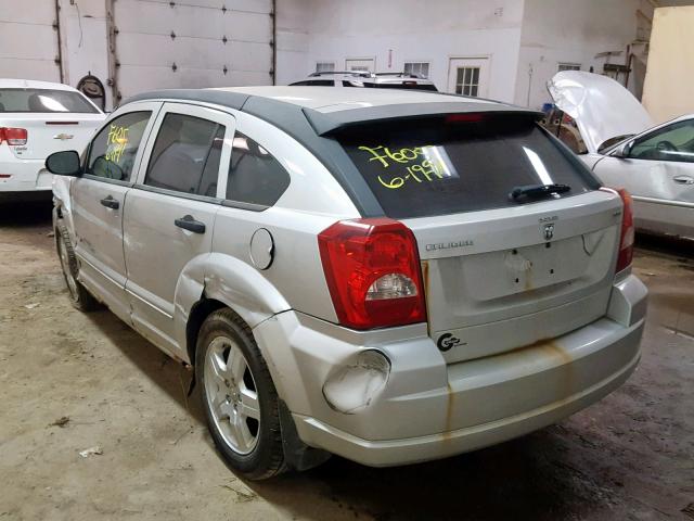 1B3HB48B18D587681 - 2008 DODGE CALIBER SX SILVER photo 3