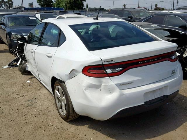 1C3CDFBA7GD629563 - 2016 DODGE DART SXT WHITE photo 3