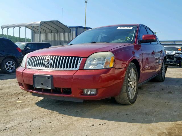 1MEFM42186G603725 - 2006 MERCURY MONTEGO PR RED photo 2