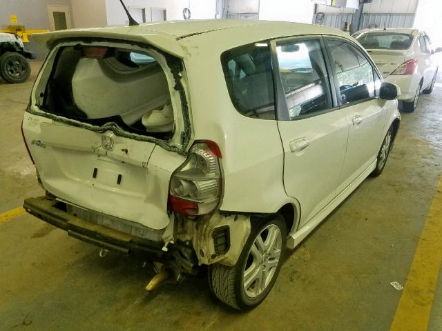 JHMGD37607S014928 - 2007 HONDA FIT S 白色 照片 4