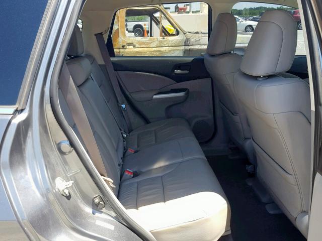 2HKRM4H78DH625260 - 2013 HONDA CR-V EXL GRAY photo 6