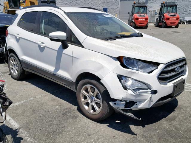 MAJ6P1ULXJC246799 - 2018 FORD ECOSPORT S WHITE photo 1